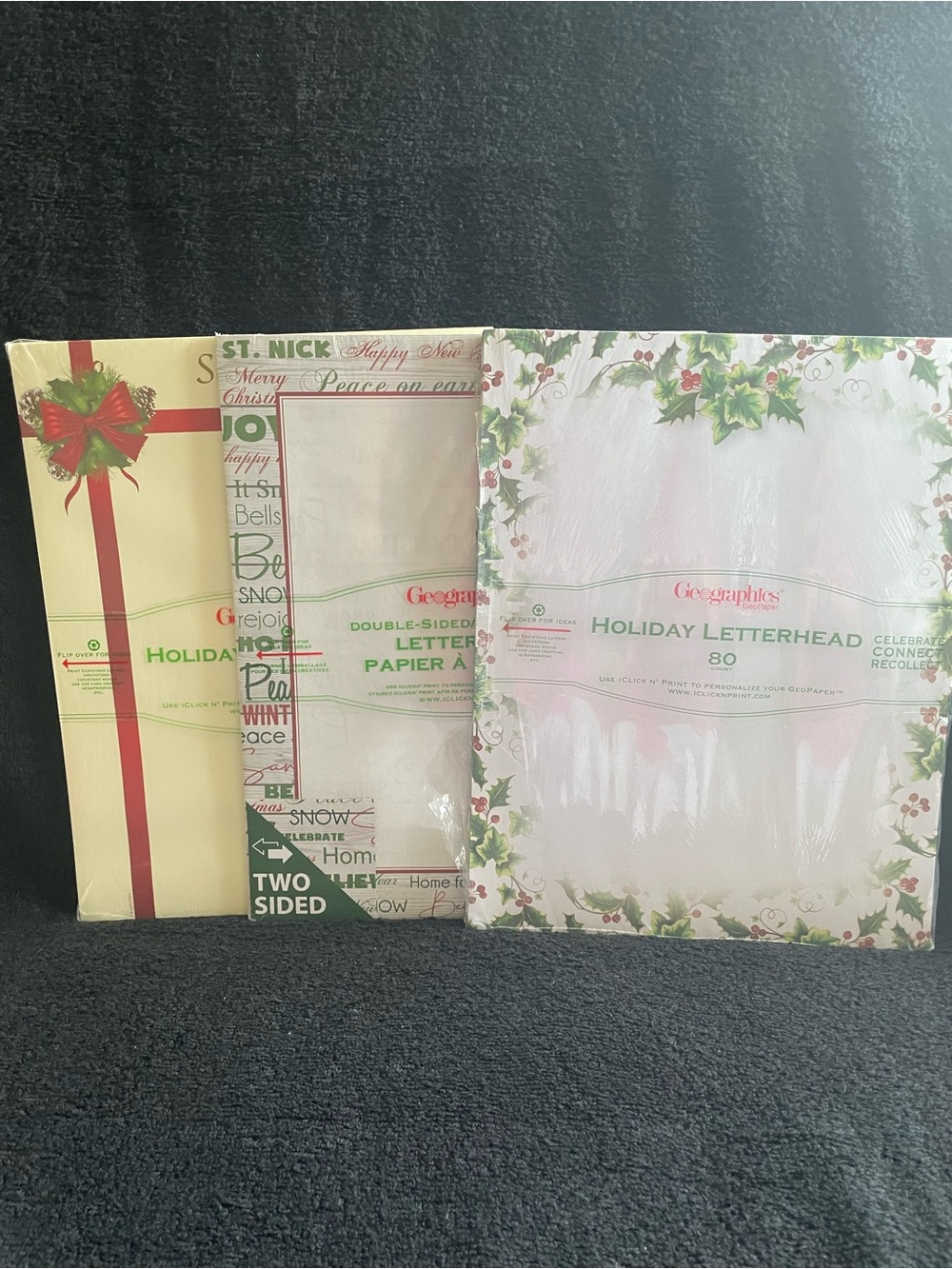 New Holiday Letterhead 3 Pack